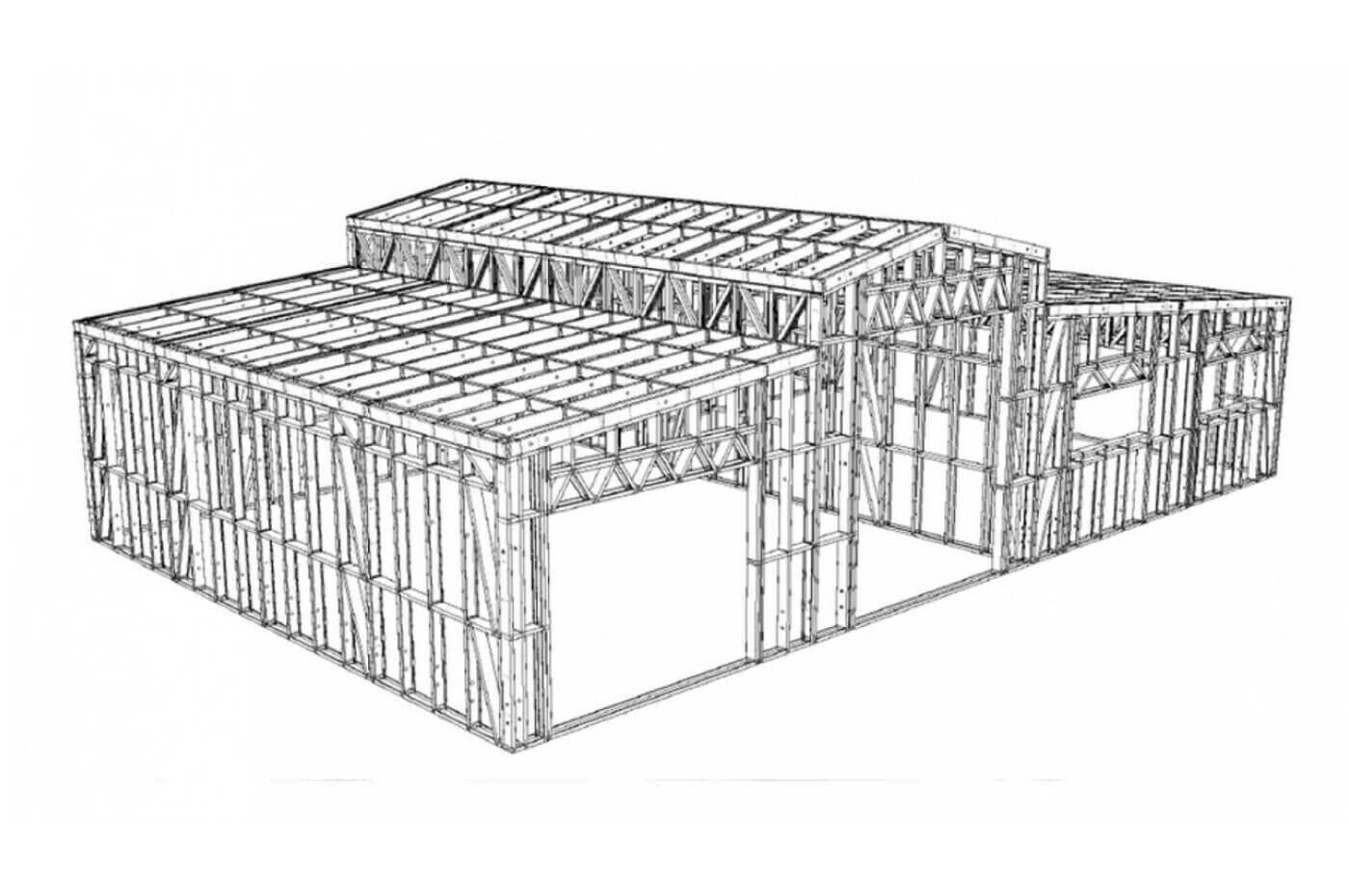 Heritage Barn Frame 160sqm Central Steel Framing