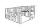 Shed Frame with Mezzanine - CSF 64